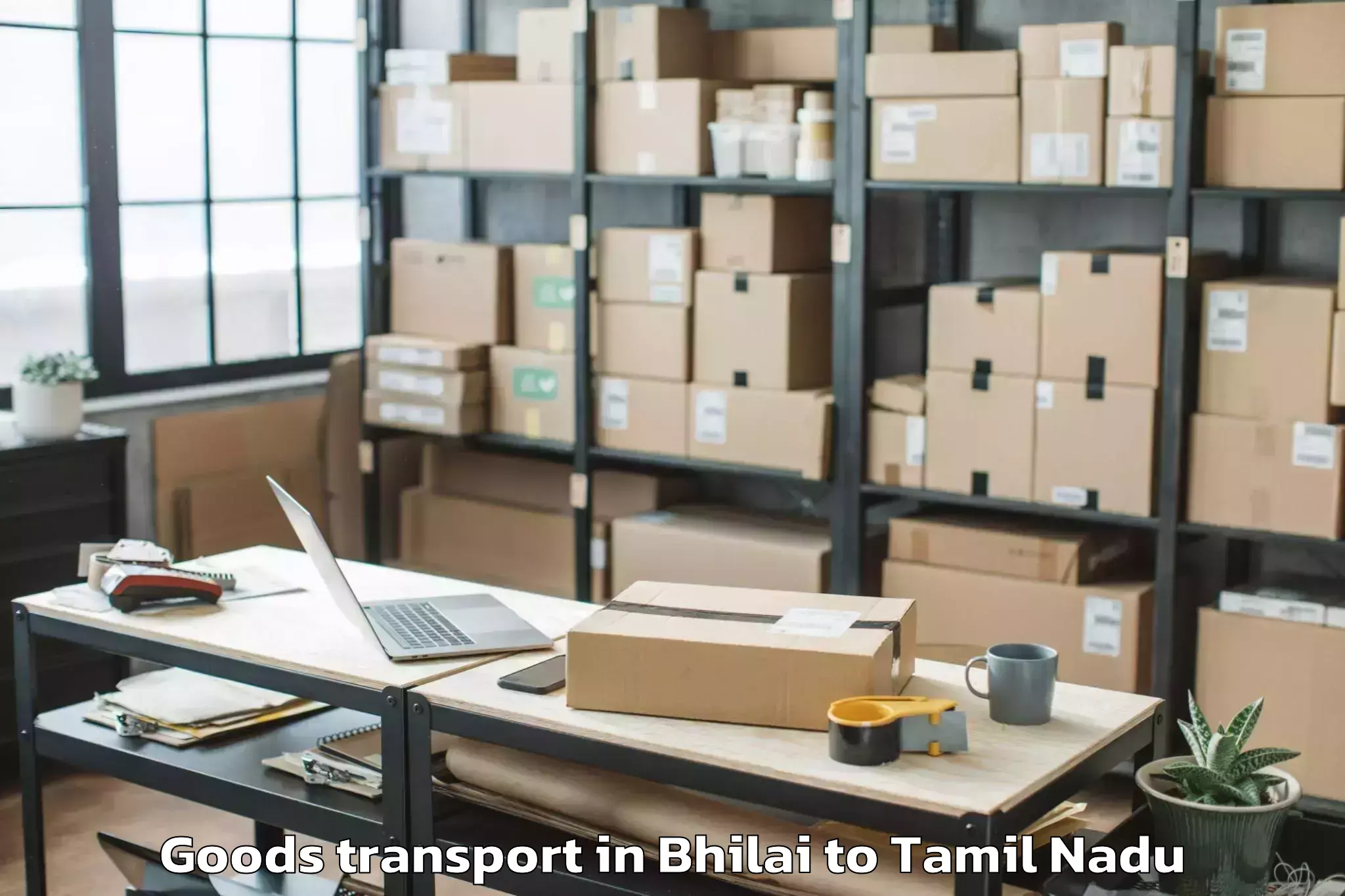 Comprehensive Bhilai to Batlagundu Goods Transport